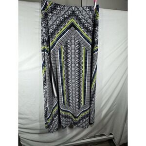 Studio JPR Geometric Tribal  Boho Border Print Maxi Skirt -size Medium